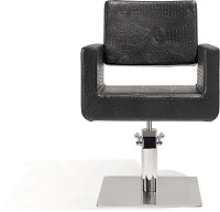 Sibel Felicitas Fauteuil de Coiffure Felicitas Croco Noir / Base Pied Carré