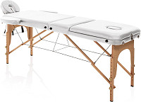  XanitaliaPro Master Confort Wood Table de massage portable, blanc 