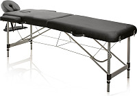  XanitaliaPro Master Alluminium Table de massage portable, noir 