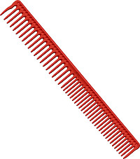 JRL J306 Long Round Tooth Comb 9" Rouge