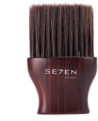 Se7en Styles Brosse ovale en bois foncé