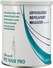  Sibel Èpil’hair pro Cire Pelable Fine à Épiler Liposoluble Jetable WAX'Azur 800 ml 