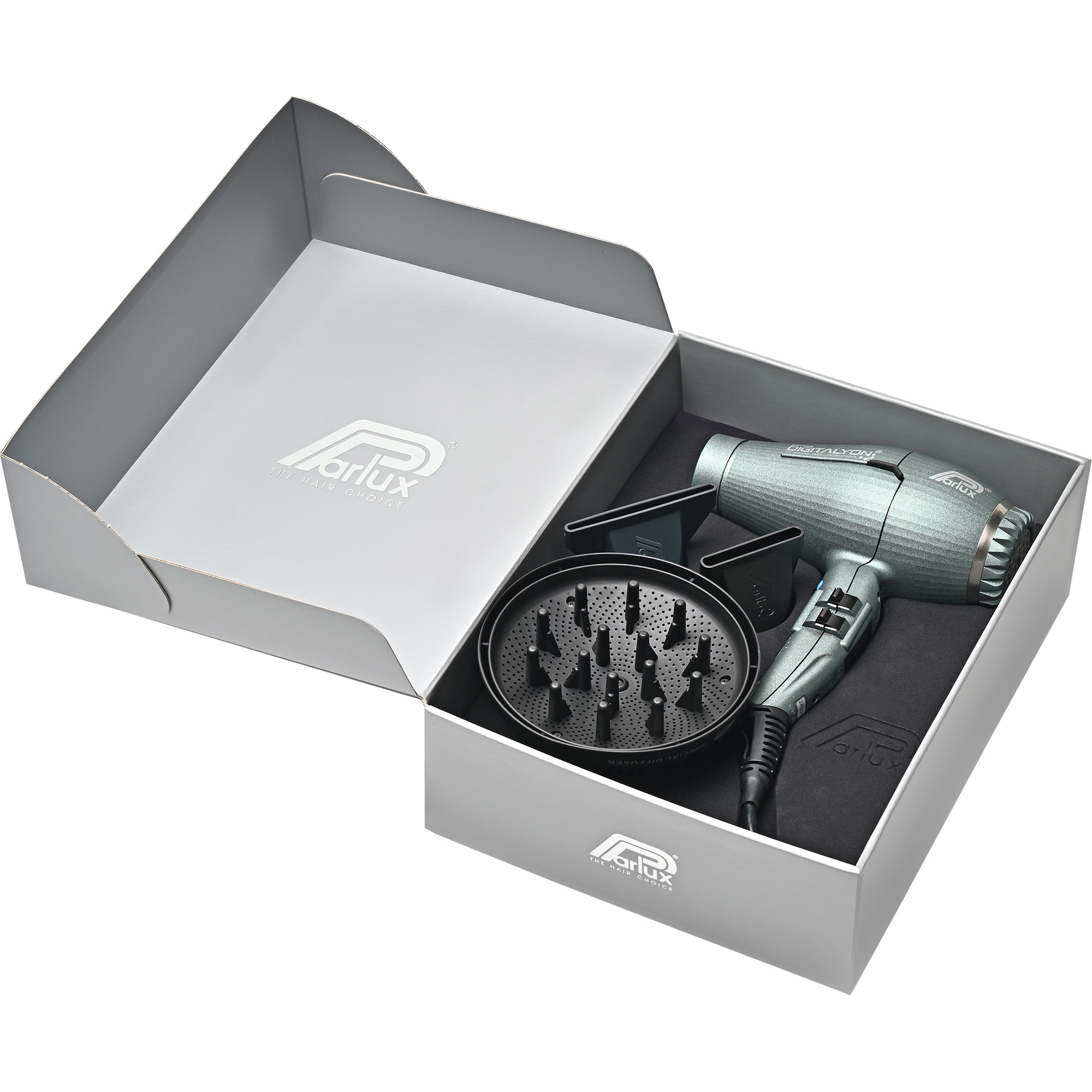  Parlux Digitalyon Gris Paillet&eacute; avec Diffuseur Magic Sense 