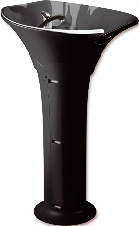  Comair Lavabo de coiffure avec cuvette en c&eacute;ramique &laquo;Sea&raquo;, noir 