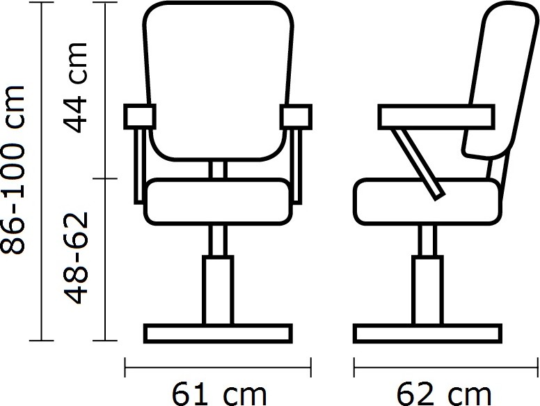  Hairway Fauteuil de coiffure "Valeria" 