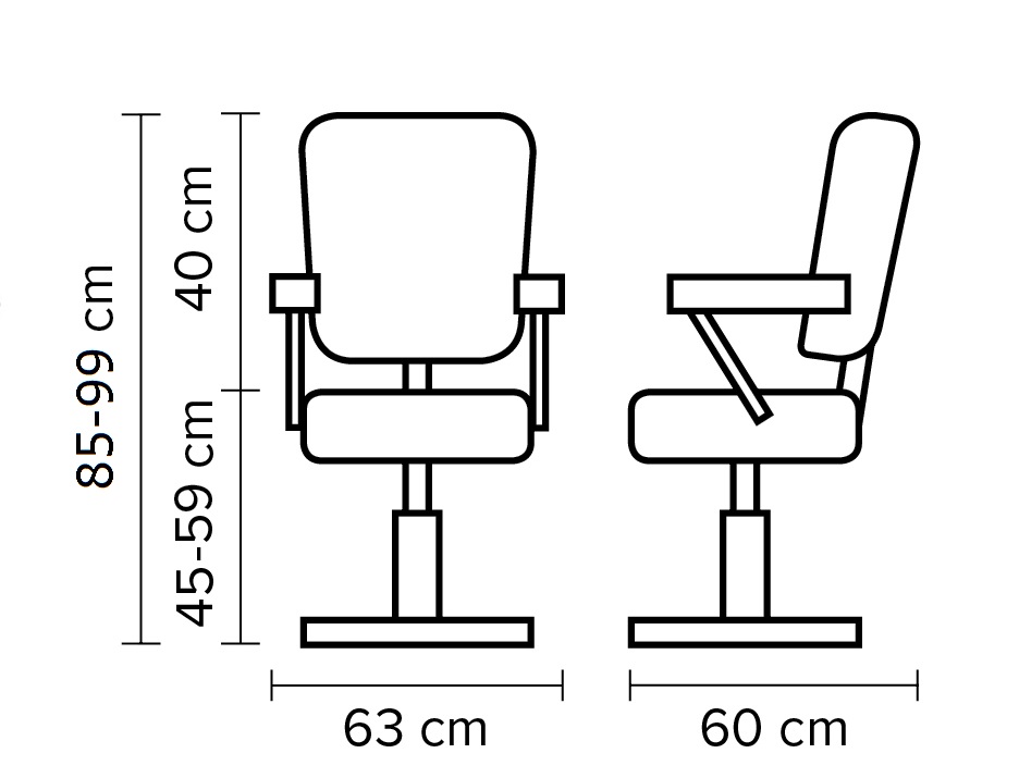  Hairway Fauteuil de Coiffure "Sandro" Edition DeLuxe 