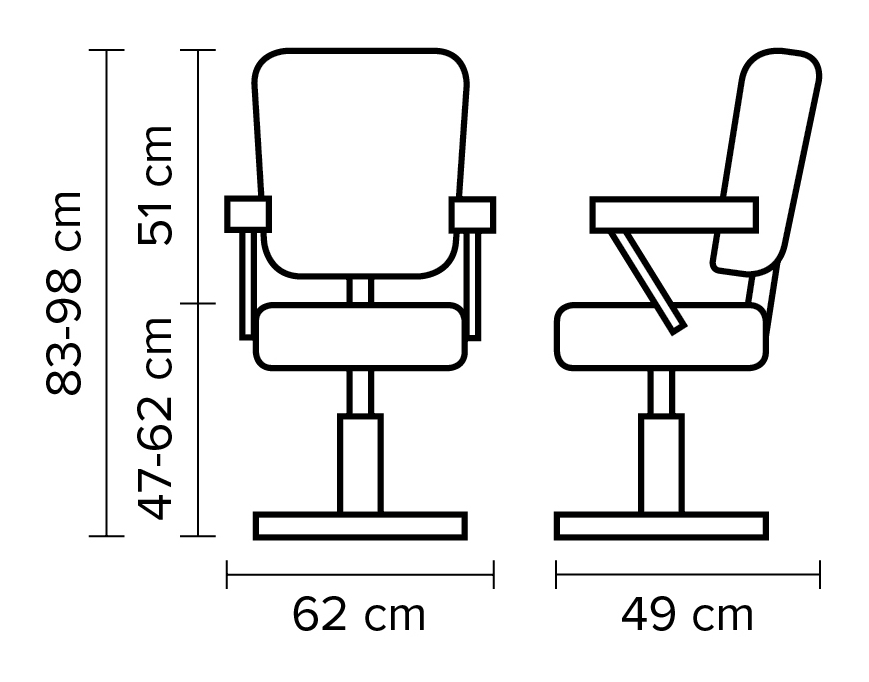  Hairway Fauteuil de Coiffure "Neo" Noir 