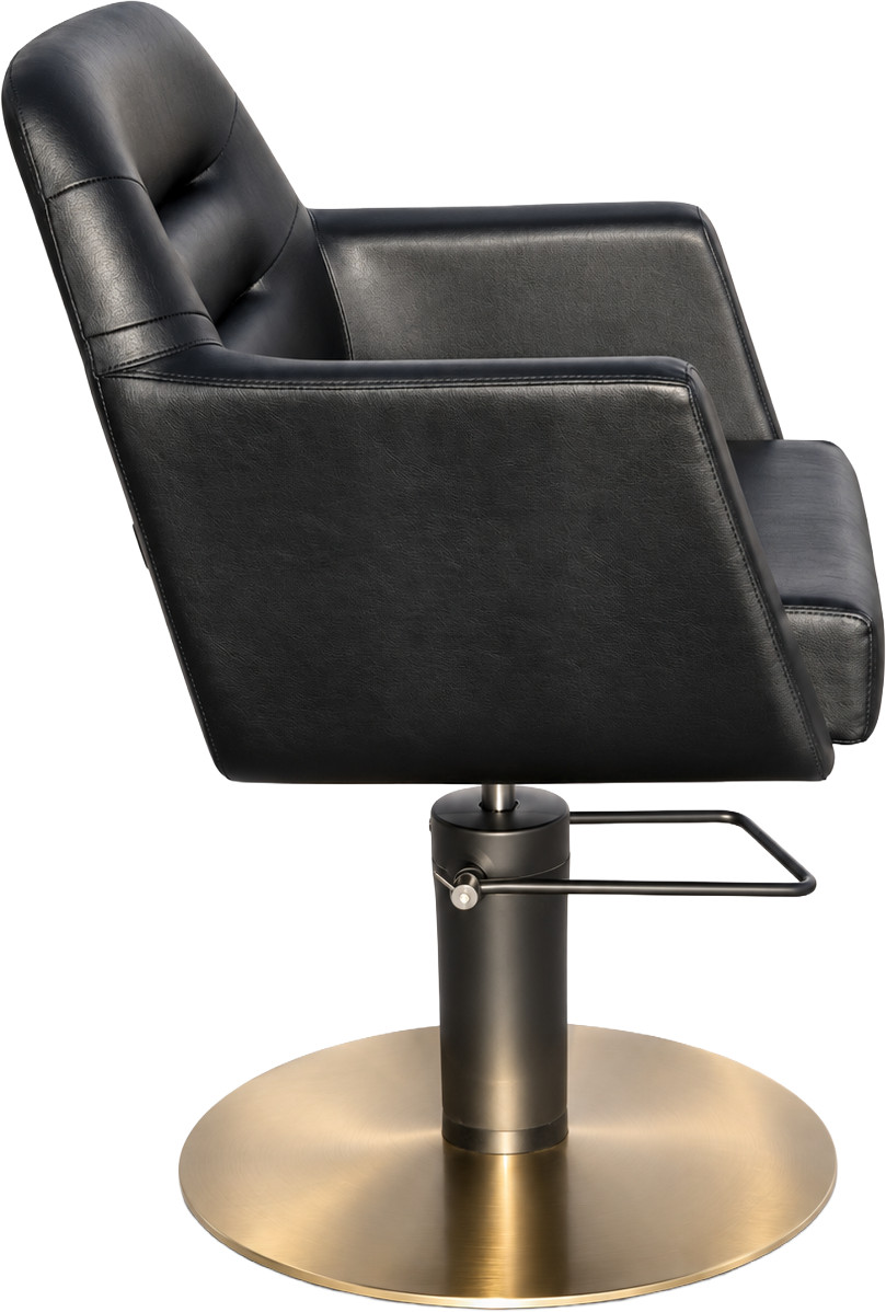  Hairway Fauteuil de coiffure LOOP Noir et Dor&eacute; 