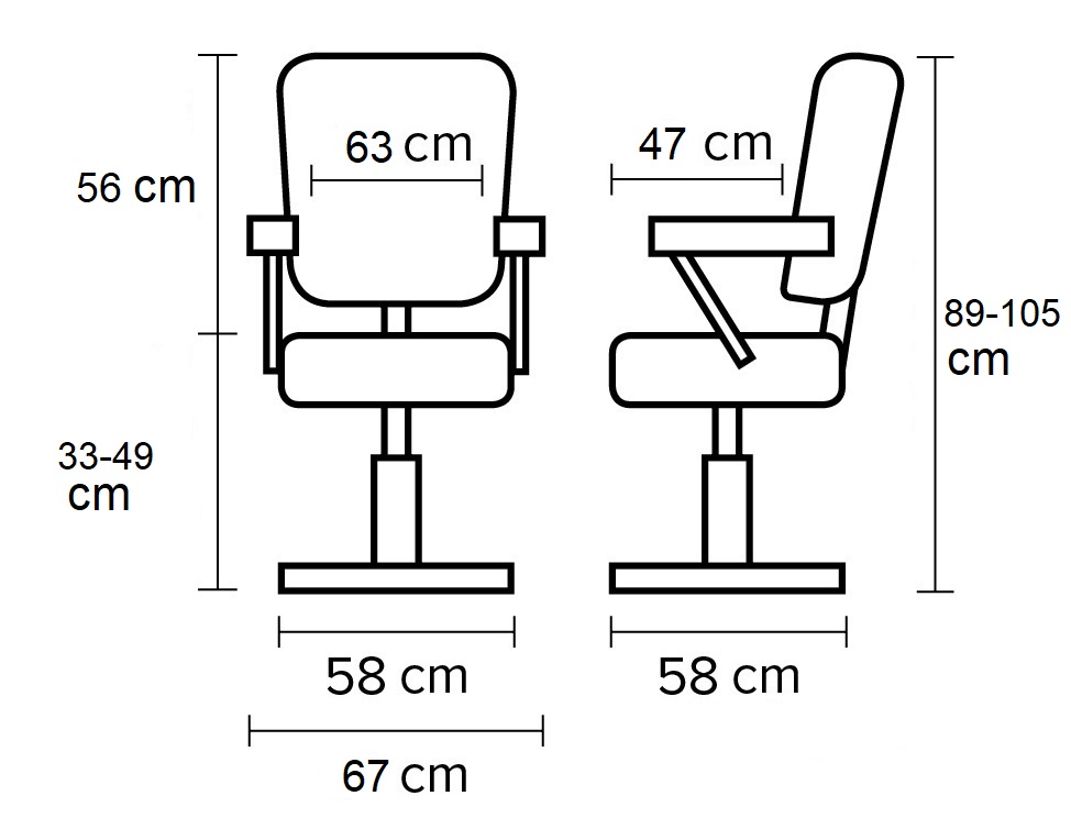  Hairway Fauteuil de coiffure LOOP Noir et Dor&eacute; 
