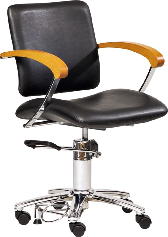  Hairway Fauteuil de coiffure "Augusta"  &agrave; roulette 
