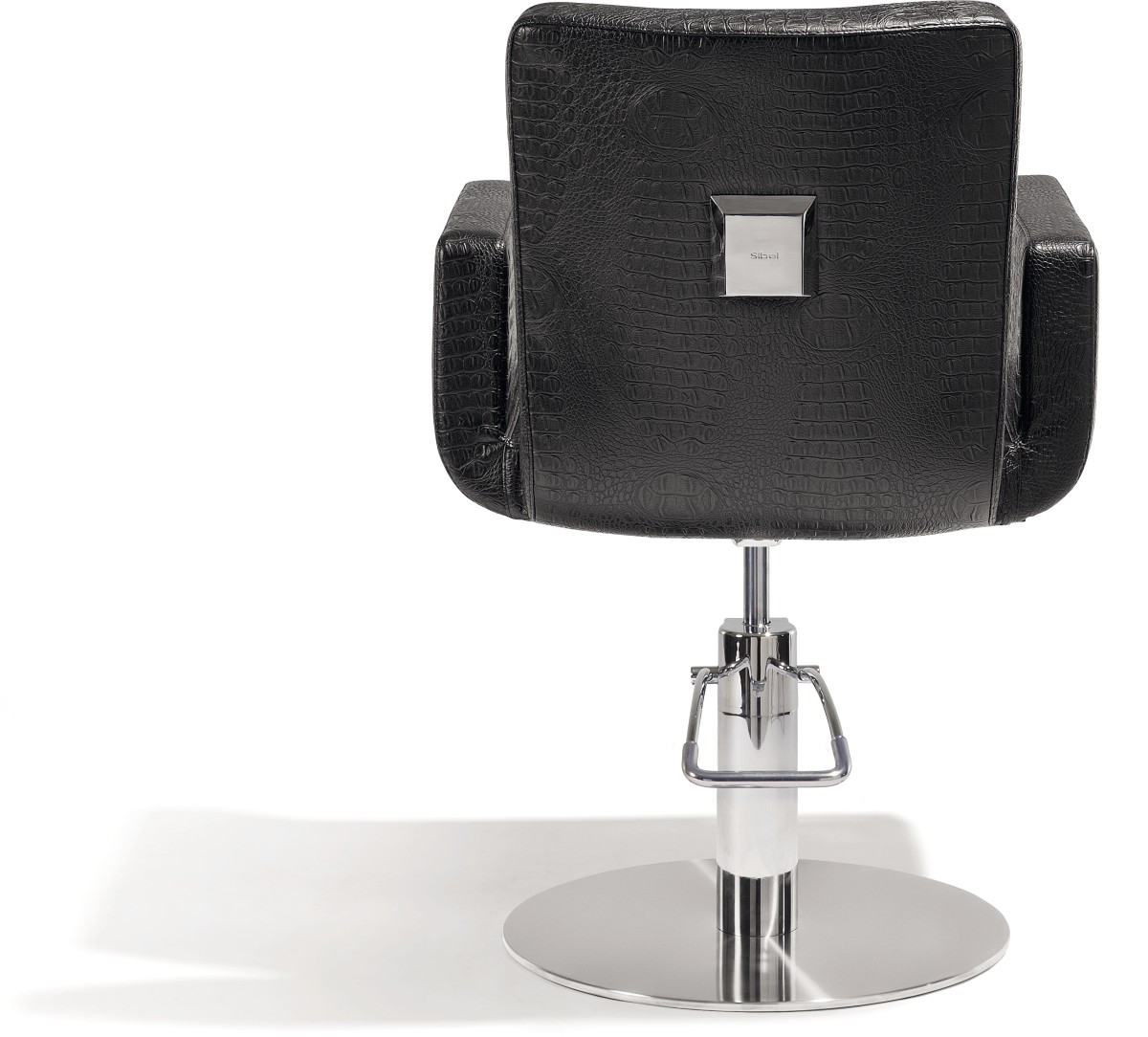  Sibel Attractio Fauteuil de Coiffure Croco Noir / Base Pied Rond 