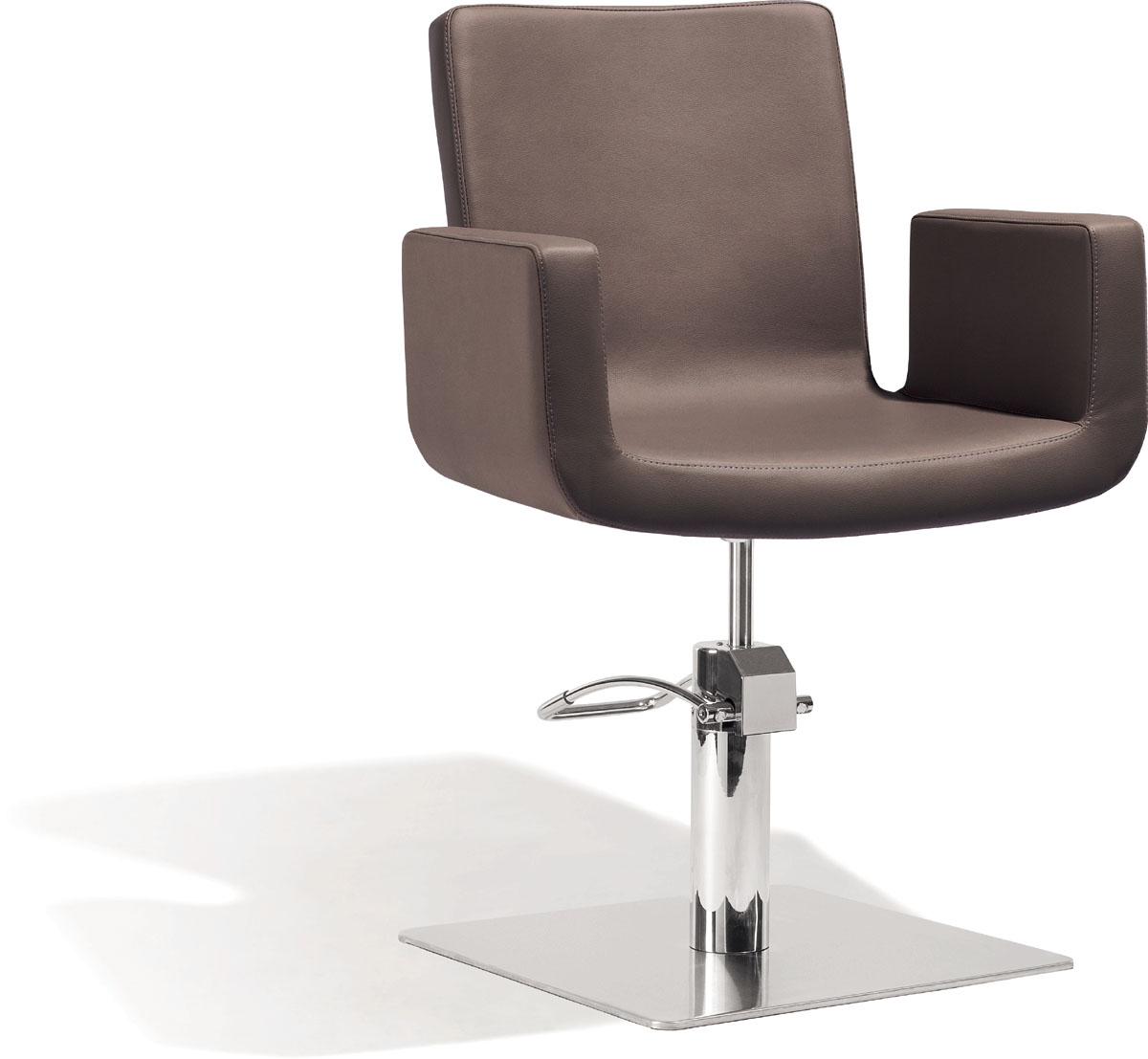  Sibel Attractio Fauteuil de Coiffure Brun / Base Pied Carr&eacute; 