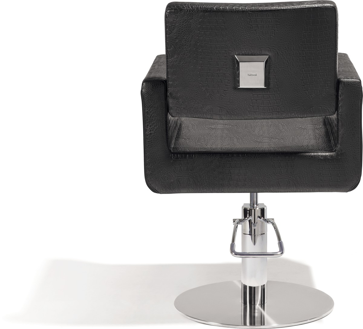  Sibel Felicitas Fauteuil de Coiffure Felicitas Croco Noir / Base Pied Rond 