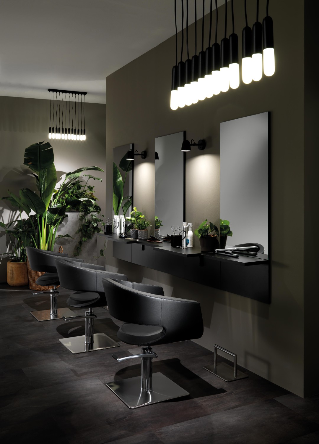  XanitaliaPro Hair Stylo fauteuil de coiffure, base carr&eacute;e 