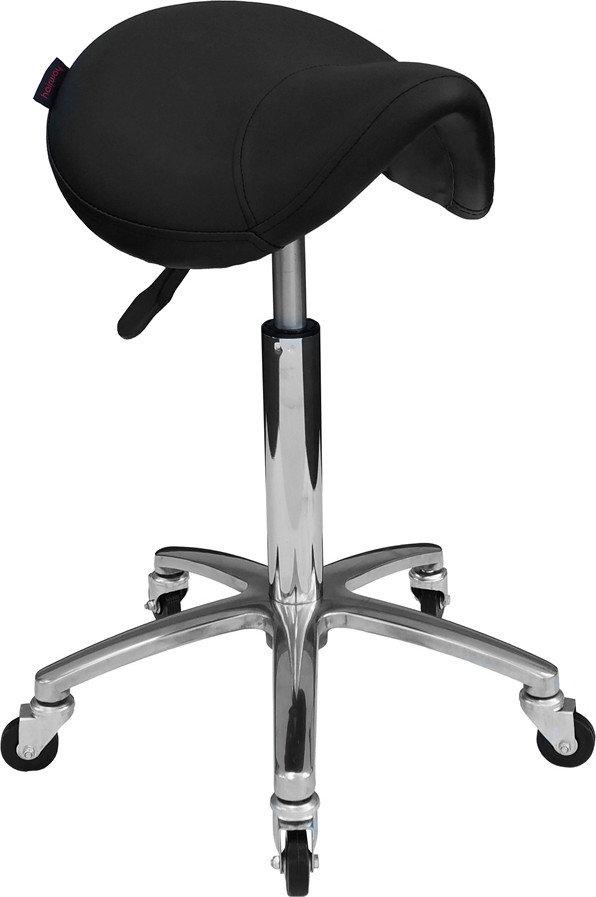  Hairway Tabouret roulant &laquo;Profi&raquo; noir/chrome 
