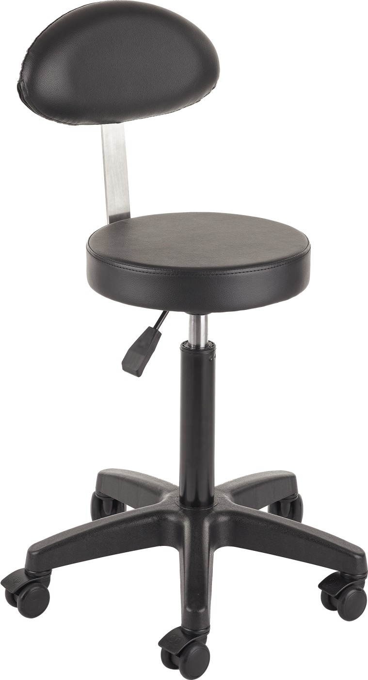  Efalock Tabouret &agrave; roulettes Fade M Noir 