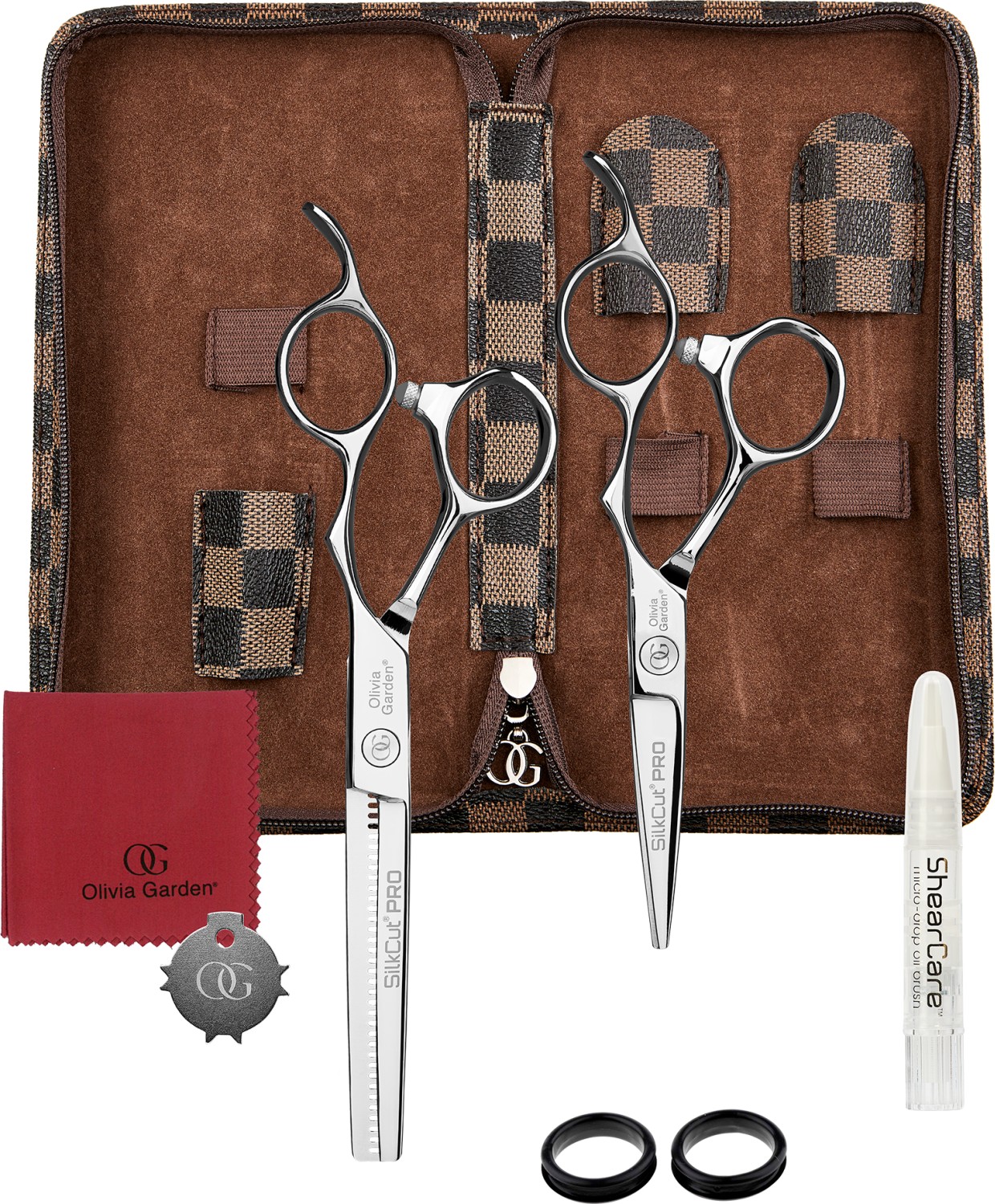  Olivia Garden SilkCut Pro Silver Set de 2 