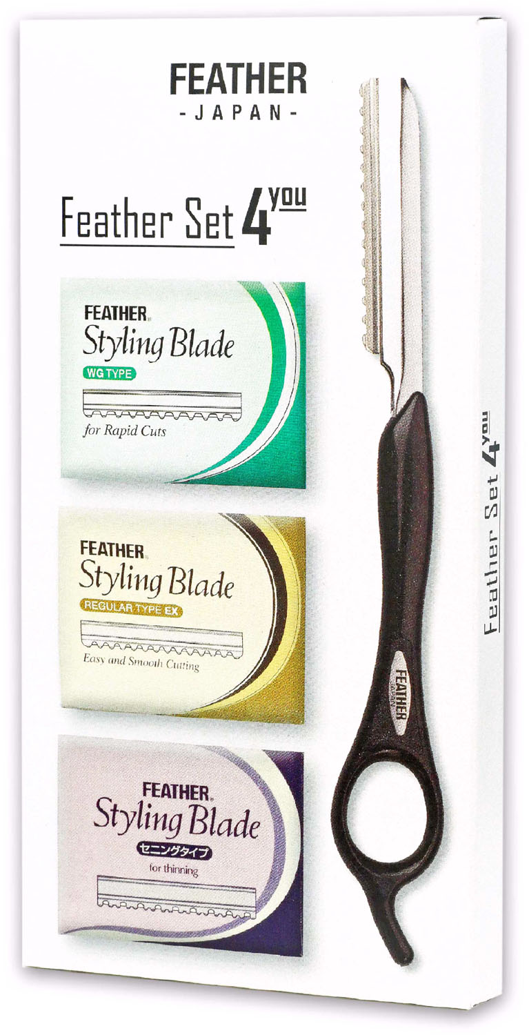  Feather Set 4you Rasoir Styling Coiffeur Noir 