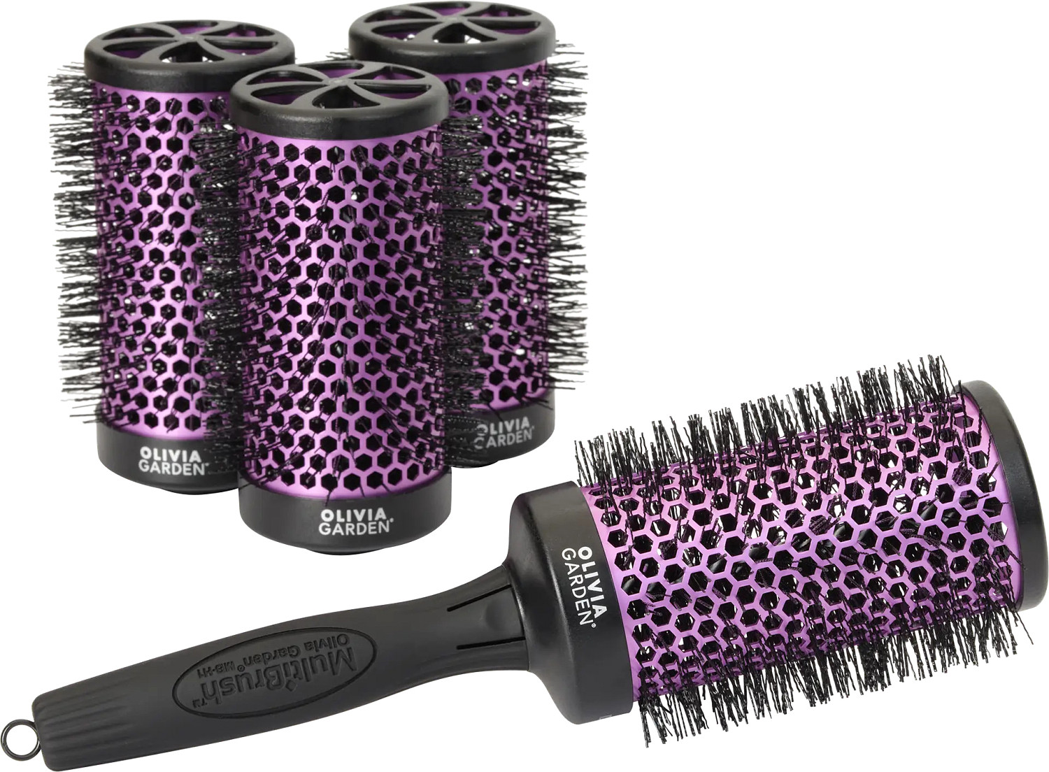  Olivia Garden Multibrush Set de 4 &Oslash;55 mm 