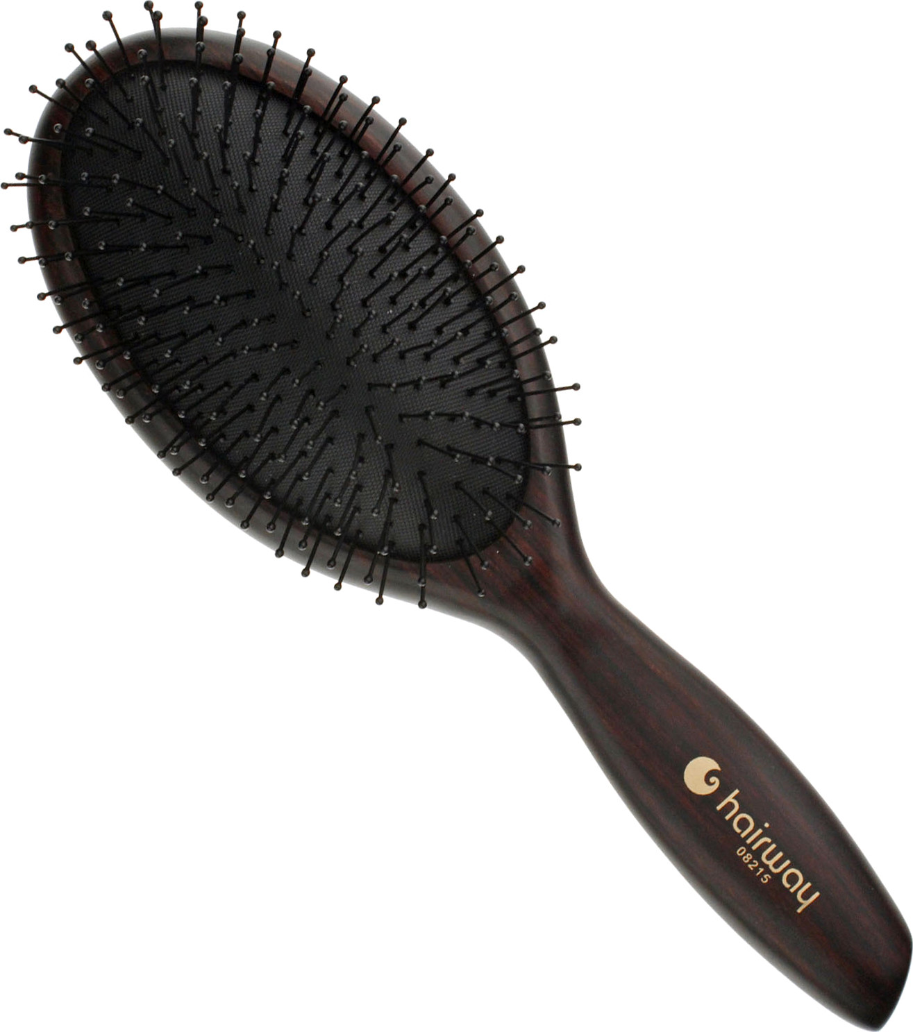  Hairway Brosse Pneumatique Ovale "Wenge 2" / 13-Rangs Grand Mod&egrave;le+ 