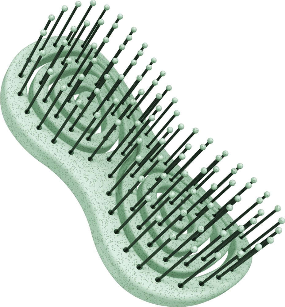  Hairway Brosse &agrave; cheveux Wellness Organica vert menthe 