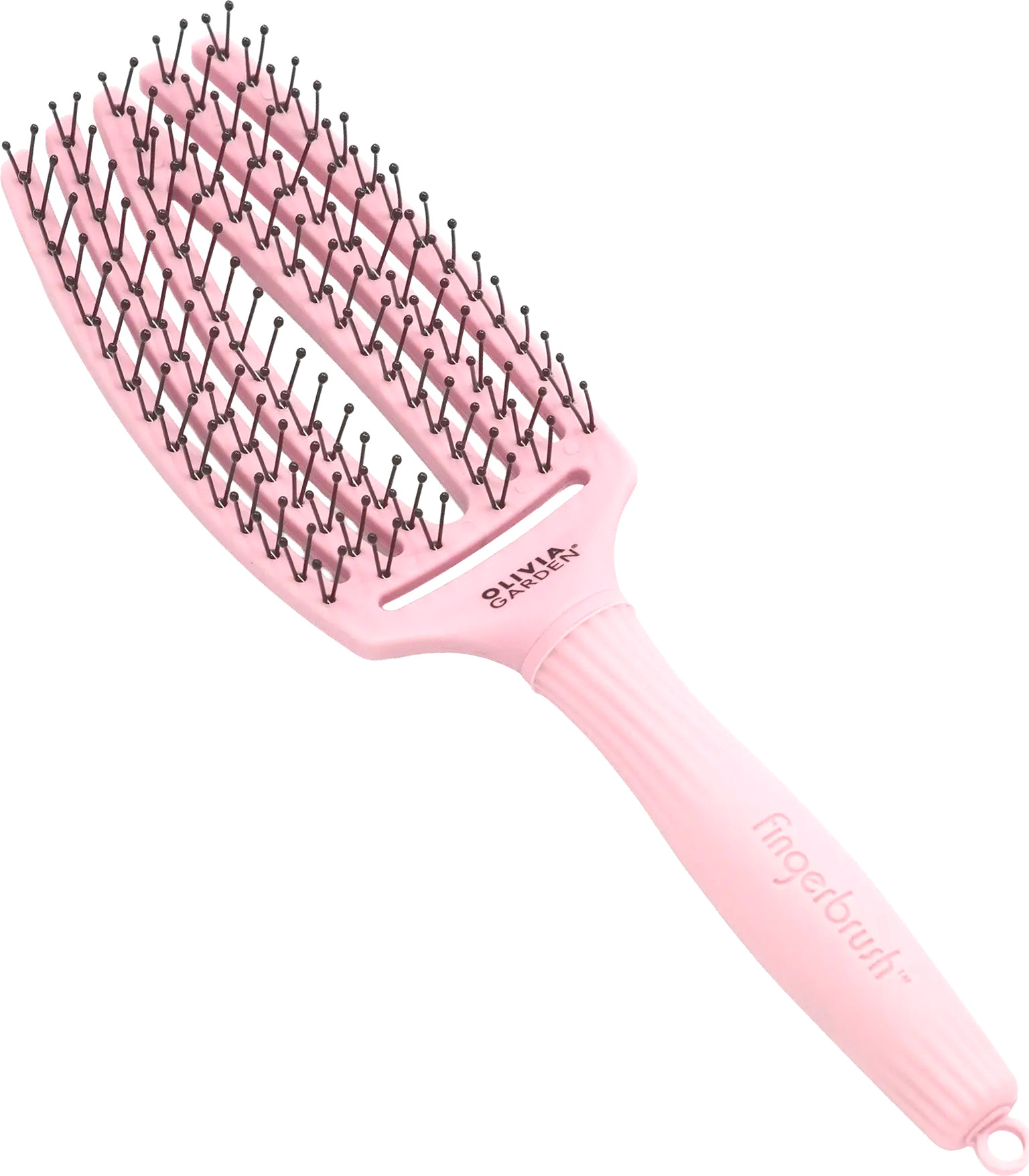  Olivia Garden Fingerbrush Double Medium Pastel Pink 