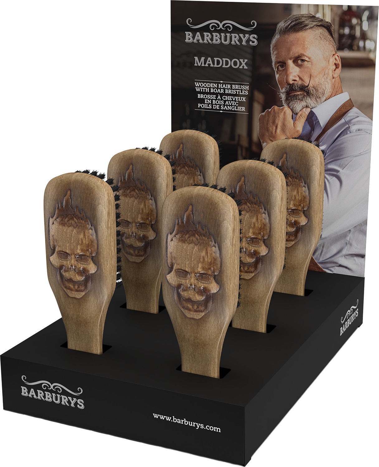  Barburys Brosse De Barbier Maddox Set de 6 