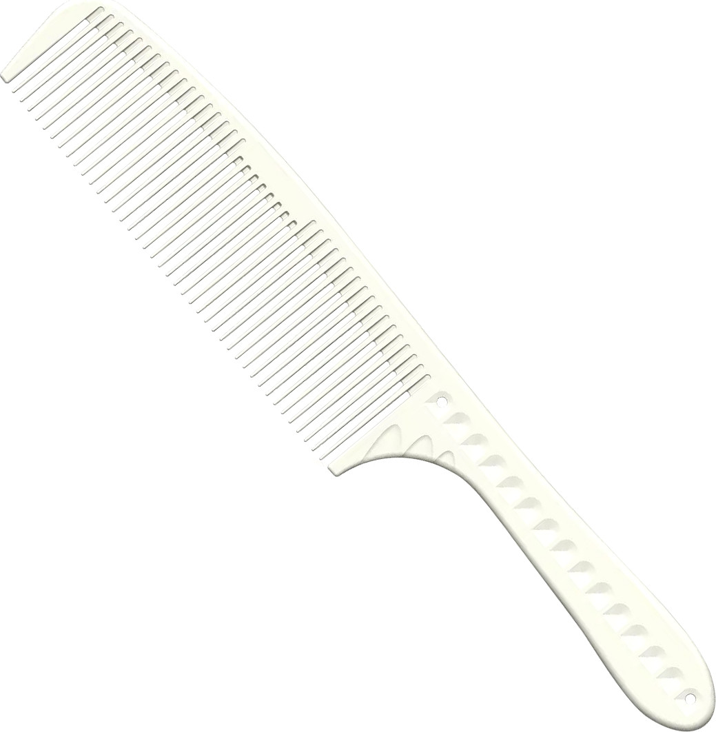  JRL Barbering Comb 7.6" J201 Blanc 