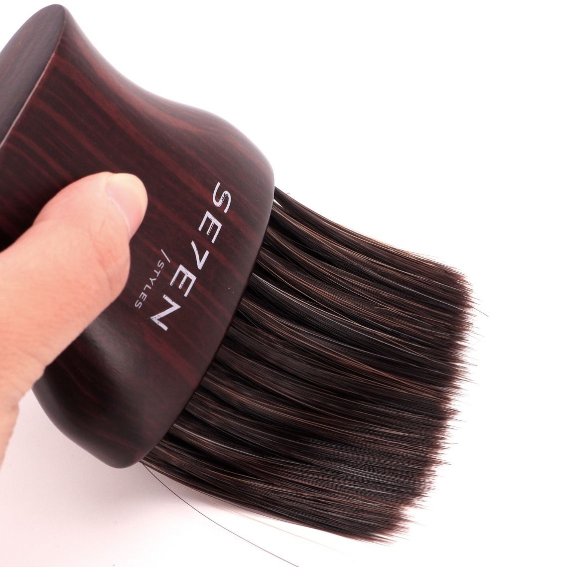  Se7en Styles Brosse ovale en bois fonc&eacute; 