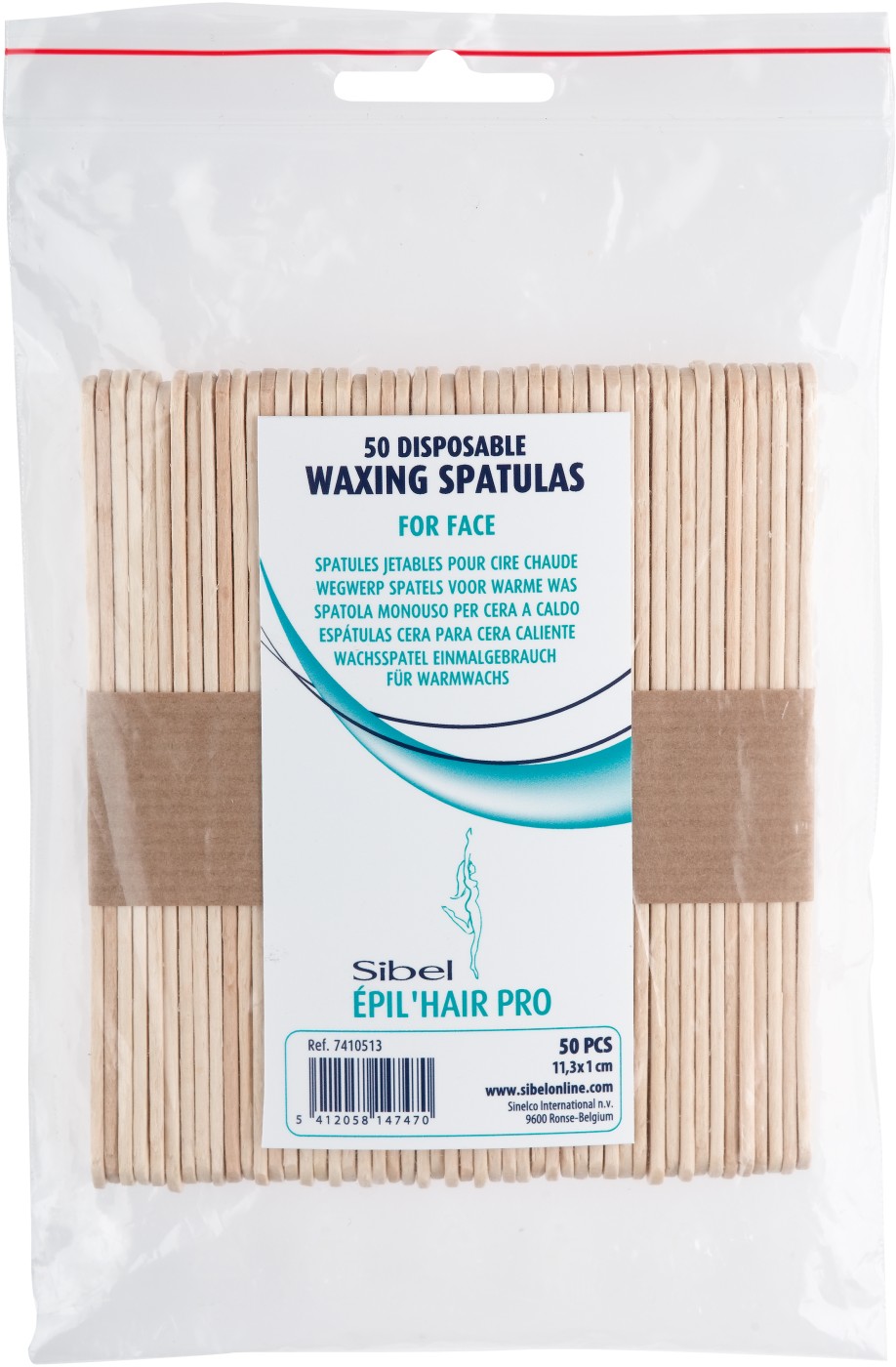  Sibel &Egrave;pil&rsquo;hair pro Spatules en Bois jetables pour Cire Chaude 11 cm 