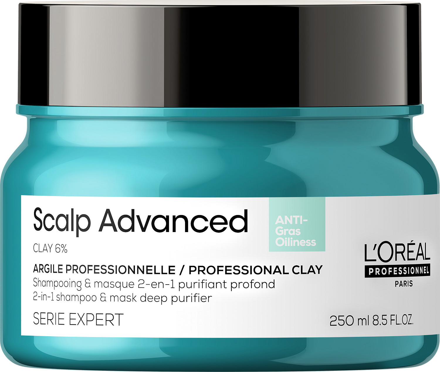  Loreal Serie Expert Scalp Advanced Argile 2-en-1 purifiante Anti-gras 250 ml 