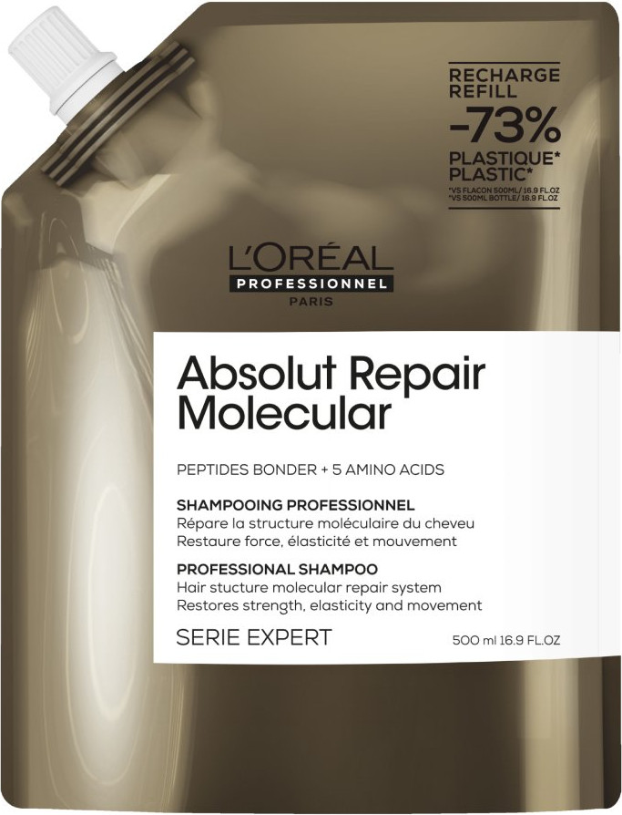  Loreal Absolut Repair Molecular Shampoo Recharge 500 ml 