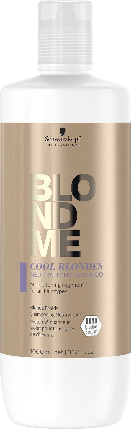  Schwarzkopf Shampooing BlondMe Cool Blondes neutralisant 1000 ml 