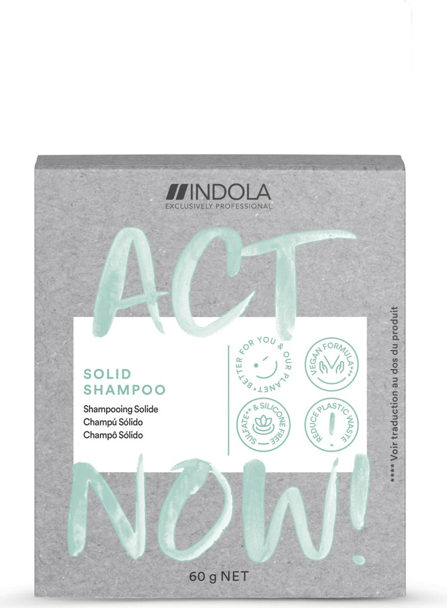  Indola ACT NOW! Shampooing solide 60 g 