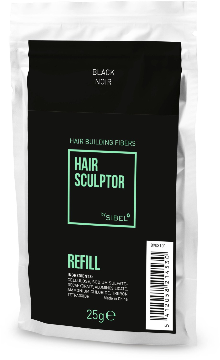  Hair Sculptor Fibres Capillaires Recharge Noir 25 g 