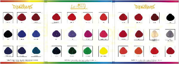  La Riche Directions Hair Color Chart 