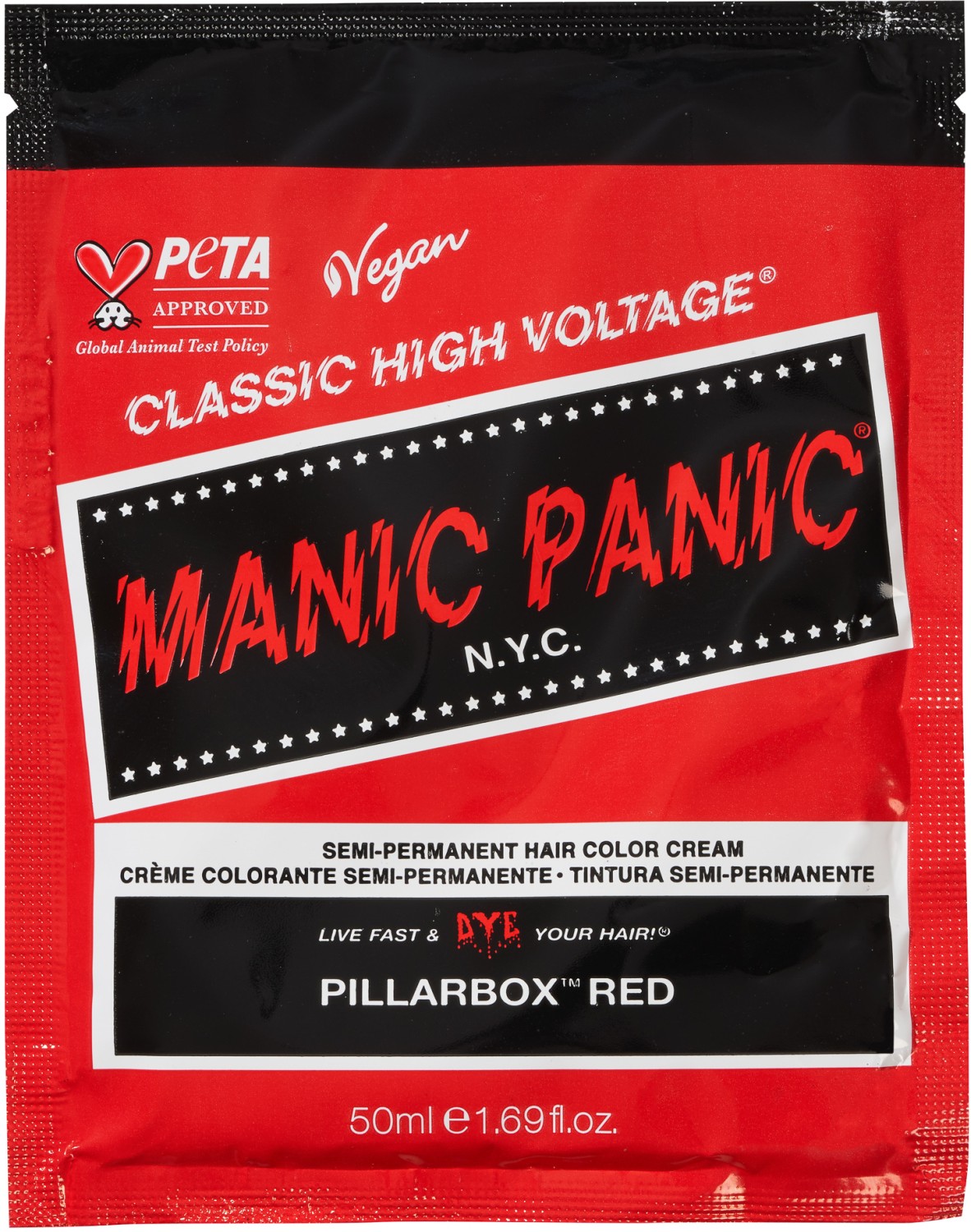  Manic Panic High Voltage Classic Pillarbox Red Sachets 50 ml 