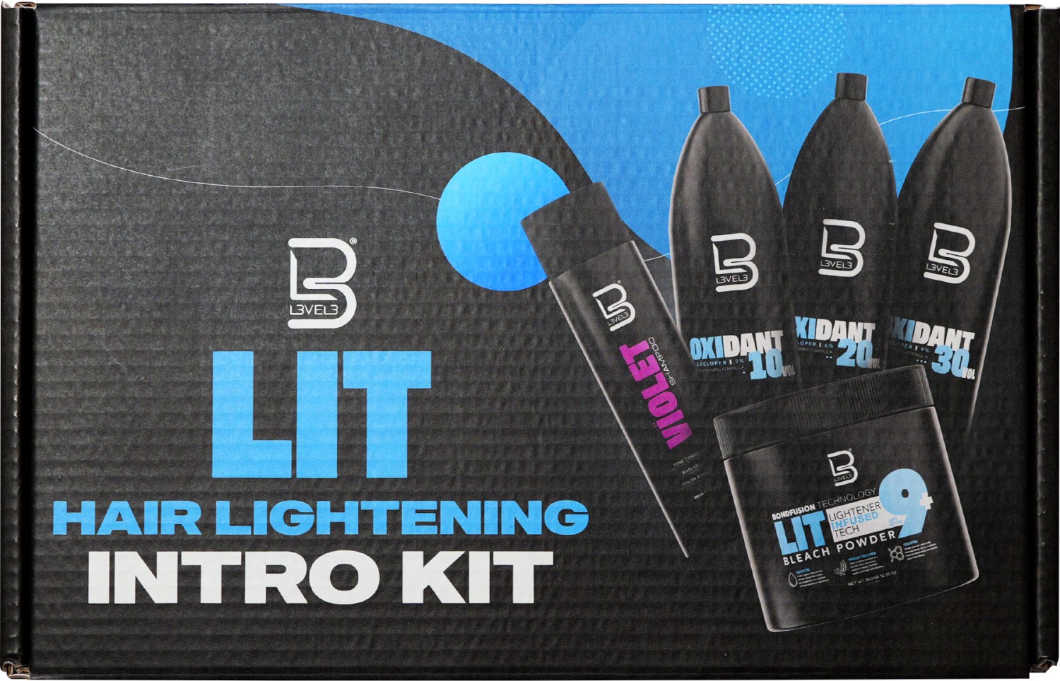  L3VEL3 LIT Hair Lightening Intro Kit 