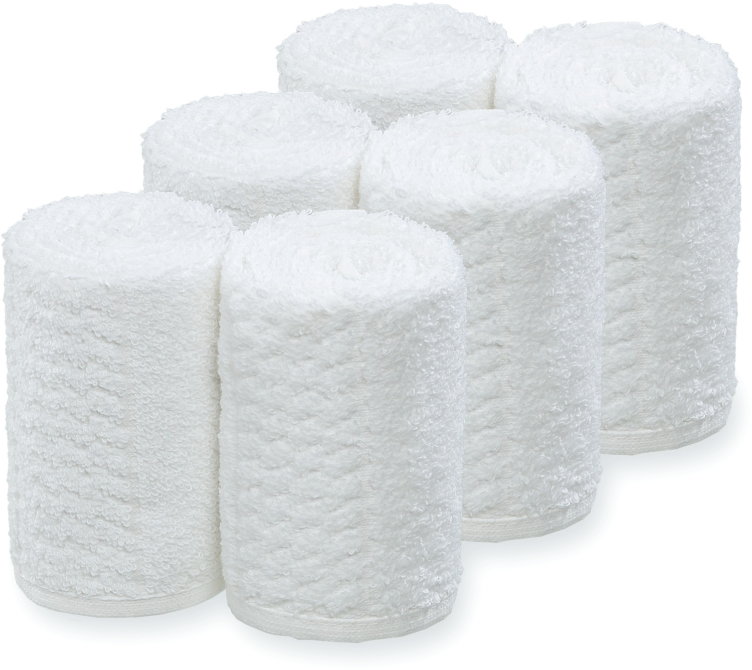  Barburys Take Care Serviette &eacute;ponge 6 pi&eacute;ces blanc 