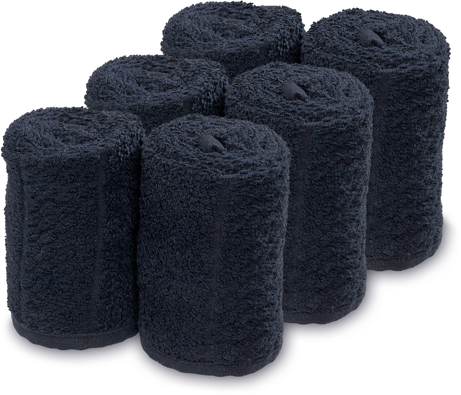  Barburys Take Care Serviette &eacute;ponge 6 pi&eacute;ces noir 