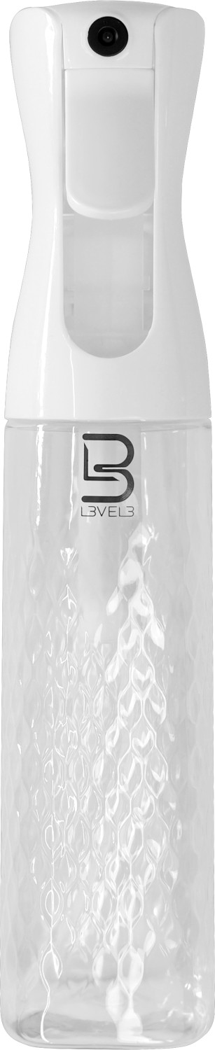  L3VEL3 Beveled Spray Bottle Blanc/Transparent 