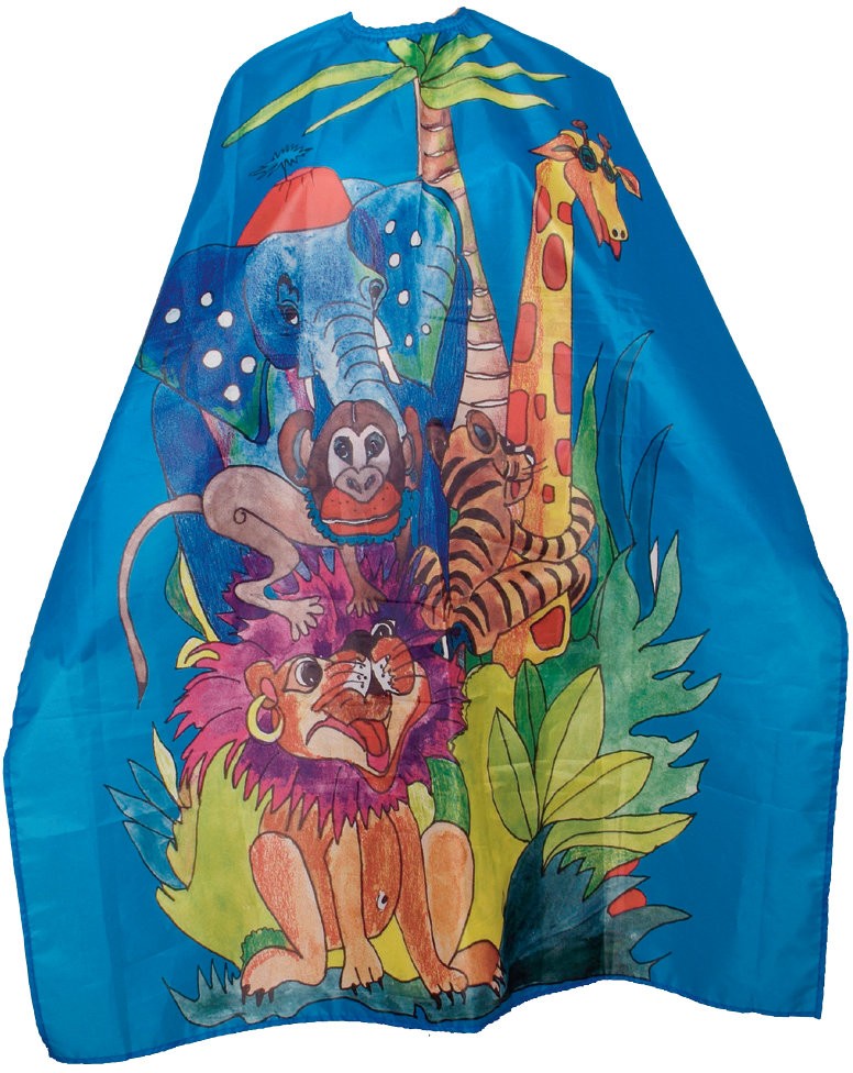  Efalock Cape pour enfants "Vie sauvage" Wildlife 5776/1 