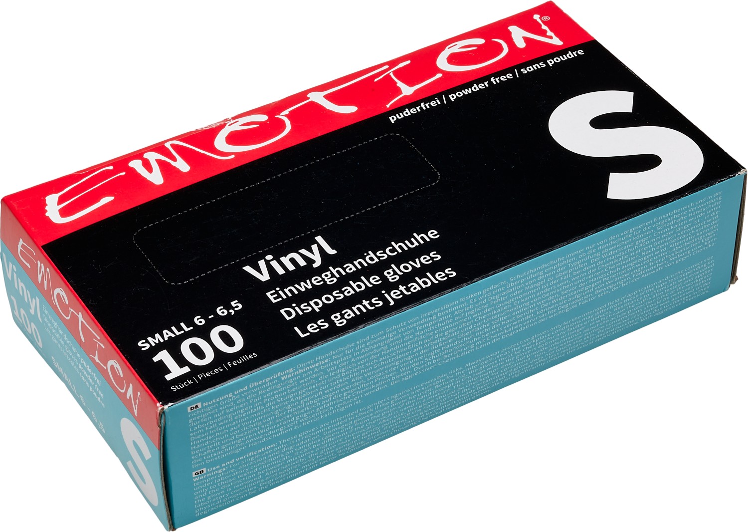  Efalock Emotion Gants vinyle noire S sans poudre 