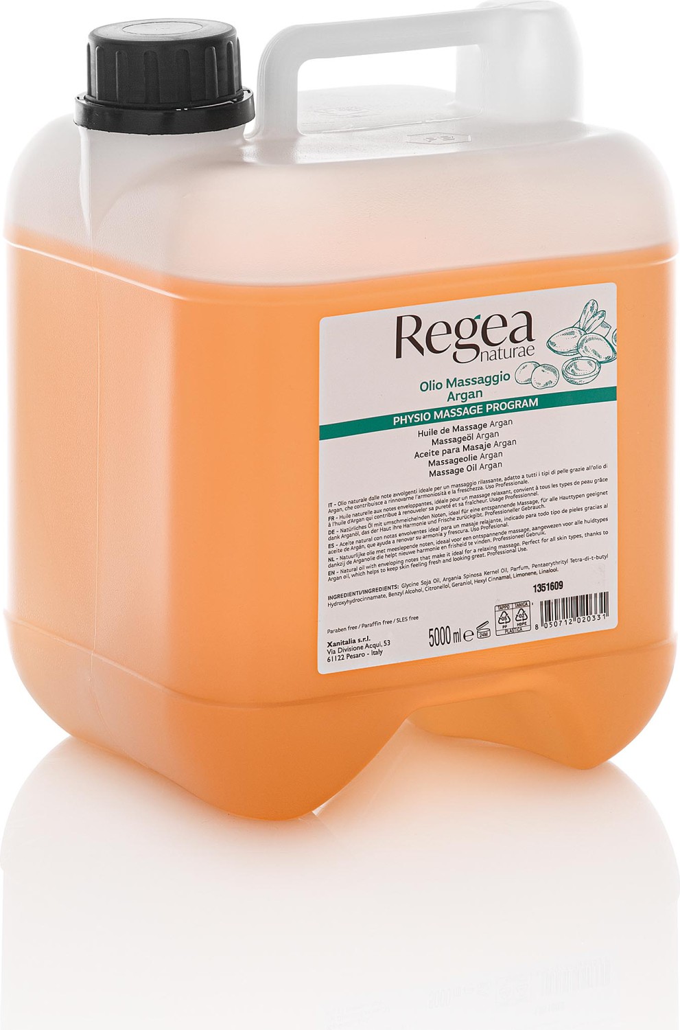  XanitaliaPro Regea Huile de Massage Argan 5000 ml 